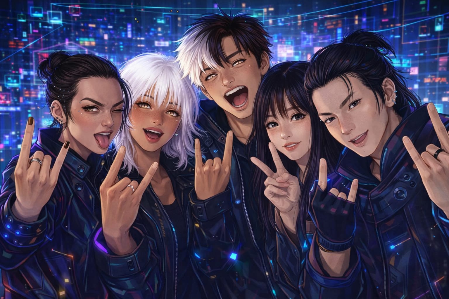 Personagens de UF em momentos casuais / Characters in casual moments